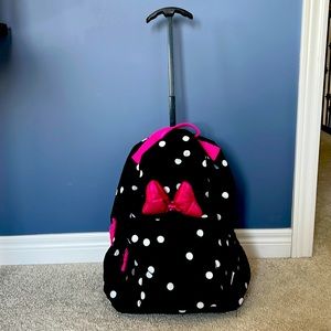Gap limited edition Minnie Mouse rolling suitcase/backpack